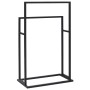 Black iron standing towel rack 48x24x78.5 cm by vidaXL, Towel racks - Ref: Foro24-336127, Price: 46,83 €, Discount: %