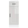 Mueble bajo de cocina porto alto brillo blanco