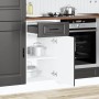 Mueble bajo de cocina Porto madera contrachapada negro