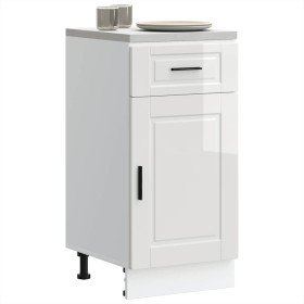 Mueble bajo de cocina porto alto brillo blanco