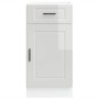 Mueble bajo de cocina porto alto brillo blanco
