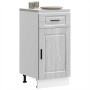 Mueble bajo de cocina porto gris sonoma madera reconstituida