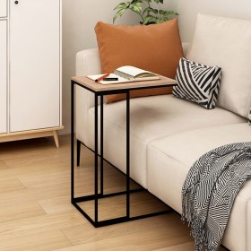Mesa auxiliar de madera de ingeniería negro 40x30x59 cm de vidaXL, Mesas de centro - Ref: Foro24-336129, Precio: 31,63 €, Des...