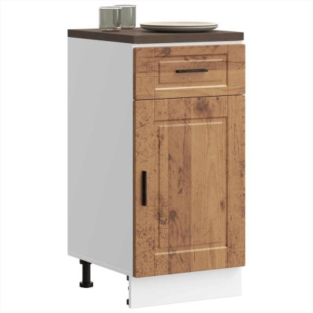 Mueble bajo de cocina porto madera vieja madera reconstituida