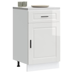 Mueble bajo de cocina porto alto brillo blanco