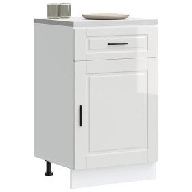 Mueble bajo de cocina porto alto brillo blanco