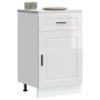 Mueble bajo de cocina porto alto brillo blanco
