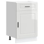 Mueble bajo de cocina porto alto brillo blanco