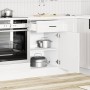 Mueble bajo de cocina porto alto brillo blanco