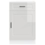 Mueble bajo de cocina porto alto brillo blanco