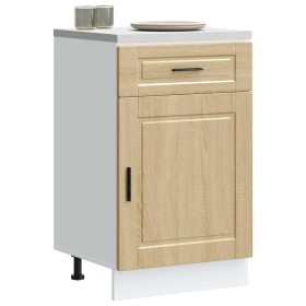 Mueble bajo de cocina porto roble sonoma madera reconstituida