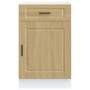 Mueble bajo de cocina porto roble sonoma madera reconstituida