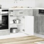Mueble bajo de cocina porto gris cemento madera reconstituida