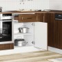 Mueble bajo de cocina porto roble marrón madera reconstituida