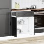 Mueble bajo de cocina Porto madera contrachapada negro