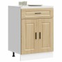 Mueble bajo de cocina porto roble sonoma madera reconstituida