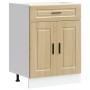 Mueble bajo de cocina porto roble sonoma madera reconstituida