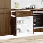 Mueble bajo de cocina porto roble marrón madera reconstituida