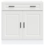 Mueble bajo de cocina Porto madera contrachapada blanca
