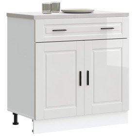 Mueble bajo de cocina porto alto brillo blanco