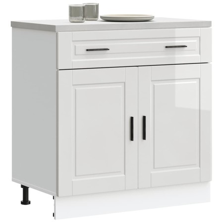 Mueble bajo de cocina porto alto brillo blanco