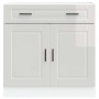 Mueble bajo de cocina porto alto brillo blanco