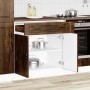 Mueble bajo de cocina porto roble ahumado madera reconstituida