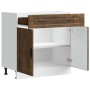 Mueble bajo de cocina porto roble ahumado madera reconstituida