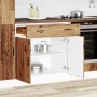 Mueble bajo de cocina porto madera vieja madera reconstituida