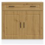Mueble bajo de cocina porto roble artesano madera reconstituida