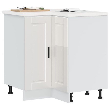 Mueble bajo esquina de cocina porto alto brillo blanco en Armarios de cocina | Comprar online en Foro24