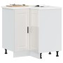 Mueble bajo esquina de cocina porto alto brillo blanco