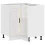 Mueble bajo esquina de cocina porto alto brillo blanco