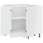 Mueble bajo esquina de cocina porto alto brillo blanco