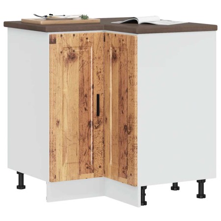 Mueble bajo esquina de cocina porto madera reconstituida