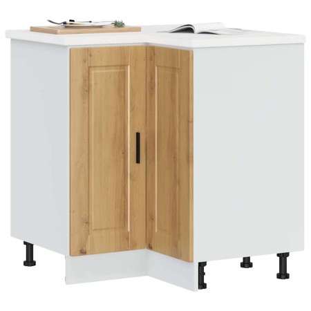 Mueble bajo esquina de cocina porto madera reconstituida