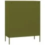 Olive green steel storage cabinet 80x35x101.5 cm by vidaXL, Lockers and storage cabinets - Ref: Foro24-336135, Price: 160,18 ...