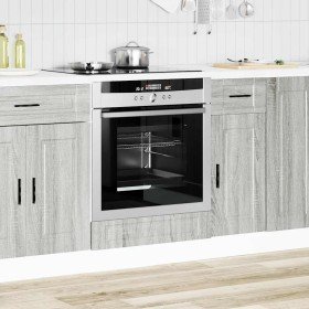 Mueble de horno Porto gris sonoma madera reconstituida