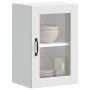 Armario de pared para cocina con puerta de cristal Porto blanco