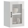 Armario pared para cocina puerta cristal Porto blanco brillante