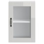 Armario pared para cocina puerta cristal Porto blanco brillante