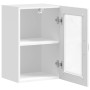 Armario pared para cocina puerta cristal Porto blanco brillante