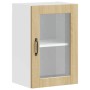 Armario de pared para cocina puerta cristal Porto roble sonoma