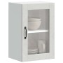 Armario de pared para cocina puerta cristal Porto gris hormigón