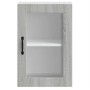 Armario de pared para cocina puerta cristal Porto gris sonoma