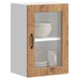 Armario de pared para cocina puerta cristal Porto madera vieja