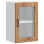 Armario de pared para cocina puerta cristal Porto madera vieja