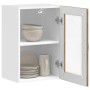 Armario de pared para cocina puerta cristal Porto madera vieja