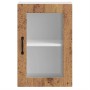 Armario de pared para cocina puerta cristal Porto madera vieja