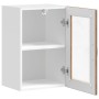 Armario de pared para cocina puerta cristal Porto madera vieja